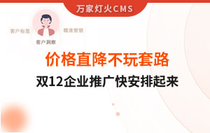 雙12年終大促，價格直降不玩套路！抗疫三年終結束，企業(yè)推廣快安排起來~